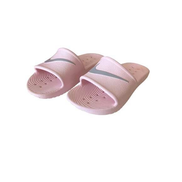 Nike Kawa Shower Slides Shoes Sandals Arctic Pink Gray Swoosh 832655 Size 6 - Picture 1 of 6